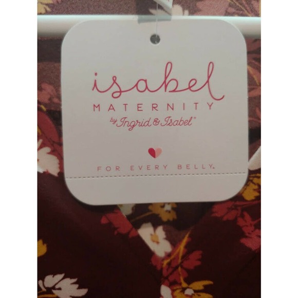NEW Target  Ingrid Isabel Maternity Floral Print  Woven Maternity Dress Medium - Picture 9 of 9